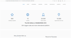 Desktop Screenshot of inamarine-exhibition.net